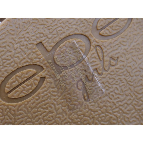 Bebe Girls Gladiator Sandals Big Girl 13 Brown Faux Leather Strappy Side Zipper - Picture 9 of 10